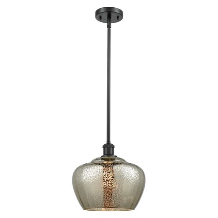 Innovations Lighting 1 Light Vintage Dimmable Led Large Fenton 11 Inch Pendant, 689327 516-1S-BK-G96-L-LED